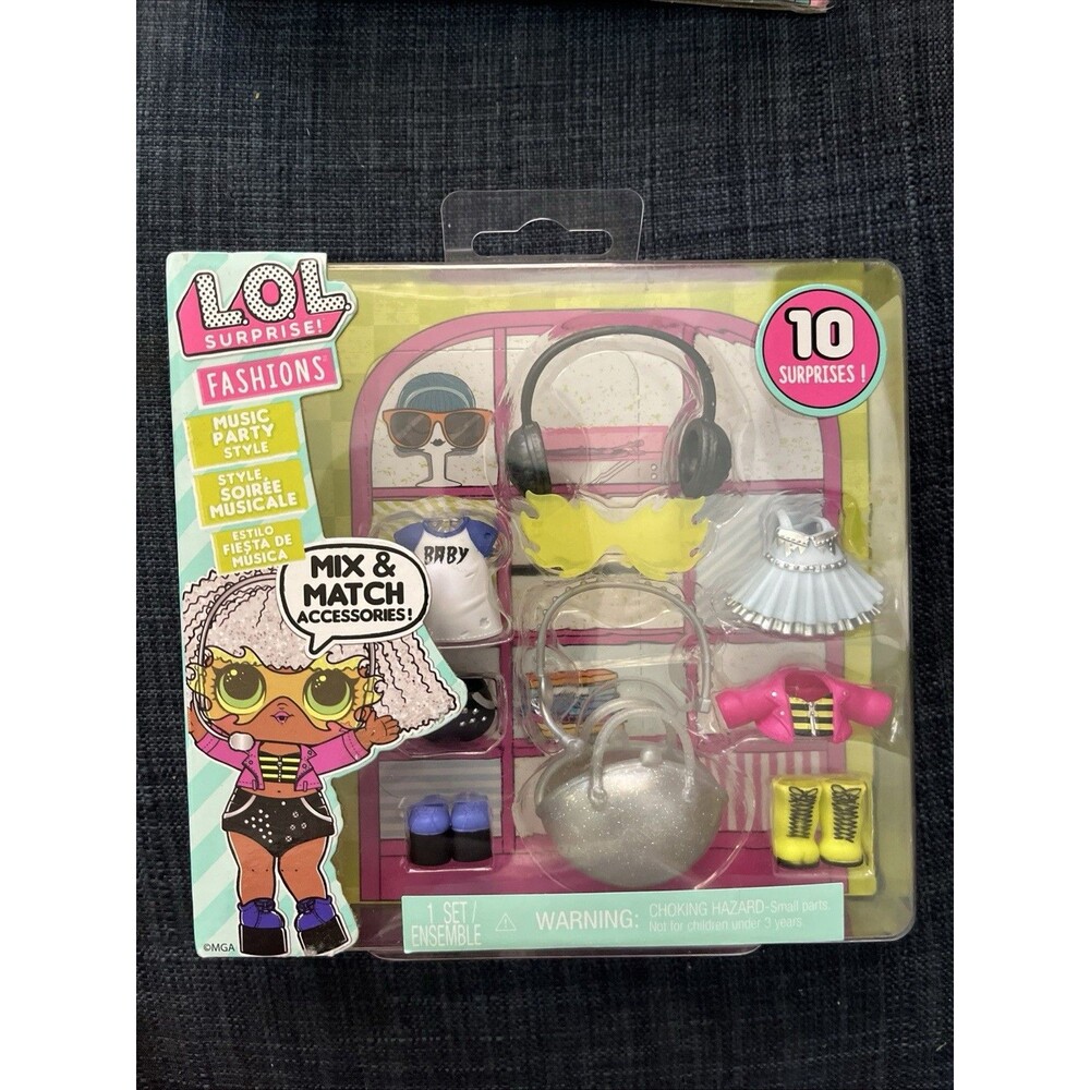LOL Surprise Doll Fashion Pack Music Party Style Mix & Match Clothes Outfits New